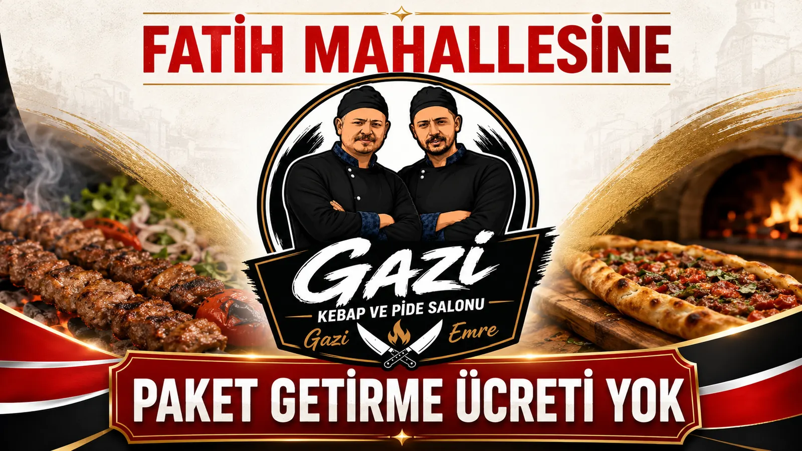 Gazi Kebap ve Pide Salonu kampanyası